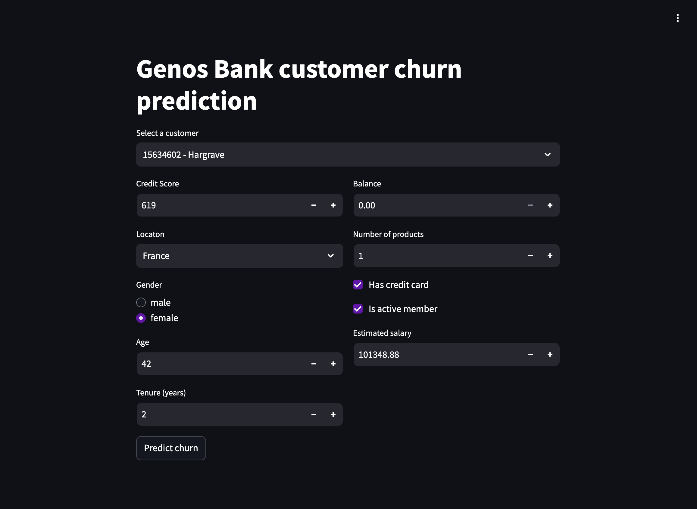 Genos Bank : Prédiction du Churn