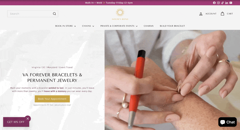Golden Bond Shopify